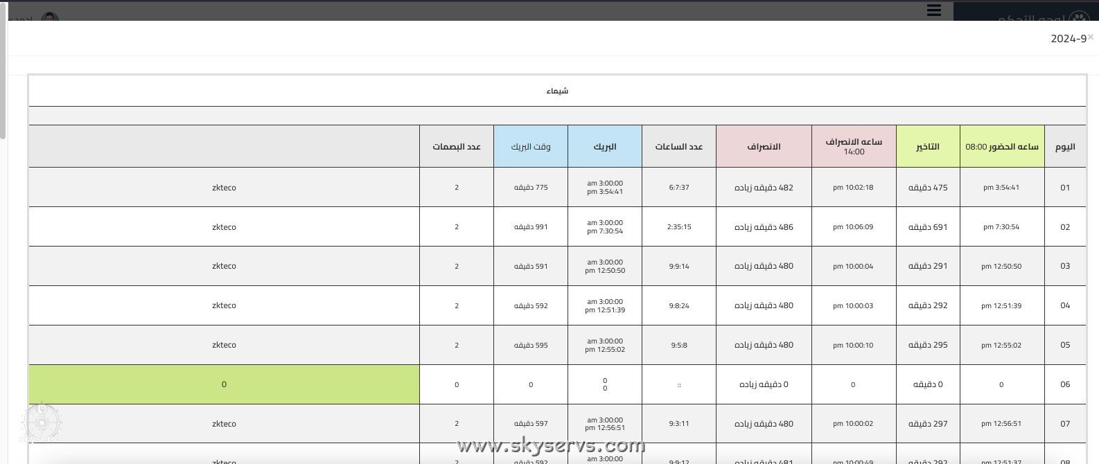 نظام إدارة المواعيد والموارد البشرية المتكامل - صورة 5