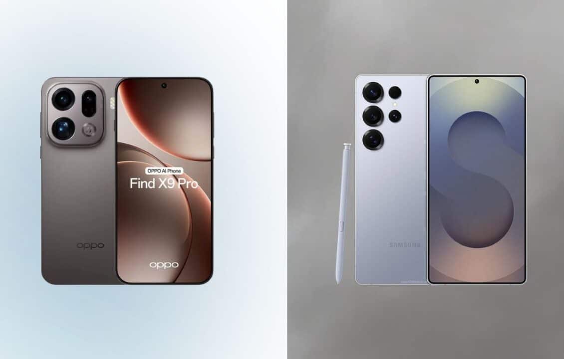 مقارنة بين هاتفي Oppo Find X9 Pro و Galaxy S25 Ultra